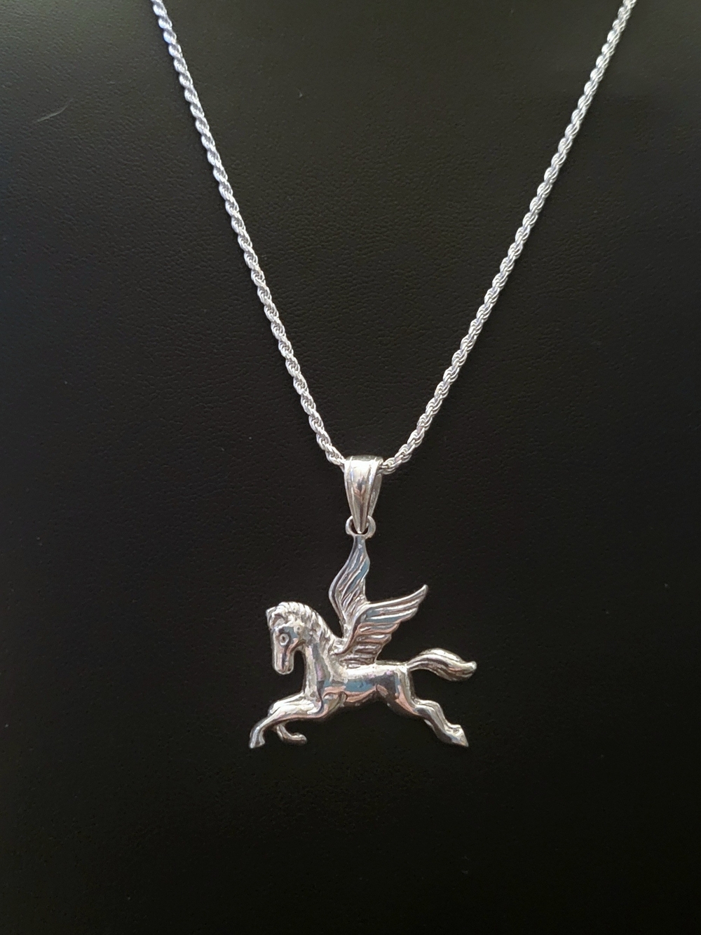 Silver Pegasus Pendant Necklace - Women Jewelry